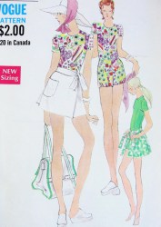 7773 1970 MS VOGUE SS ROMPER JUMPSUIT, WRAP SKIRT PATTERN 12